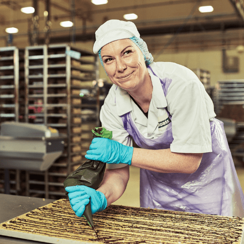 woman working in stoats factory